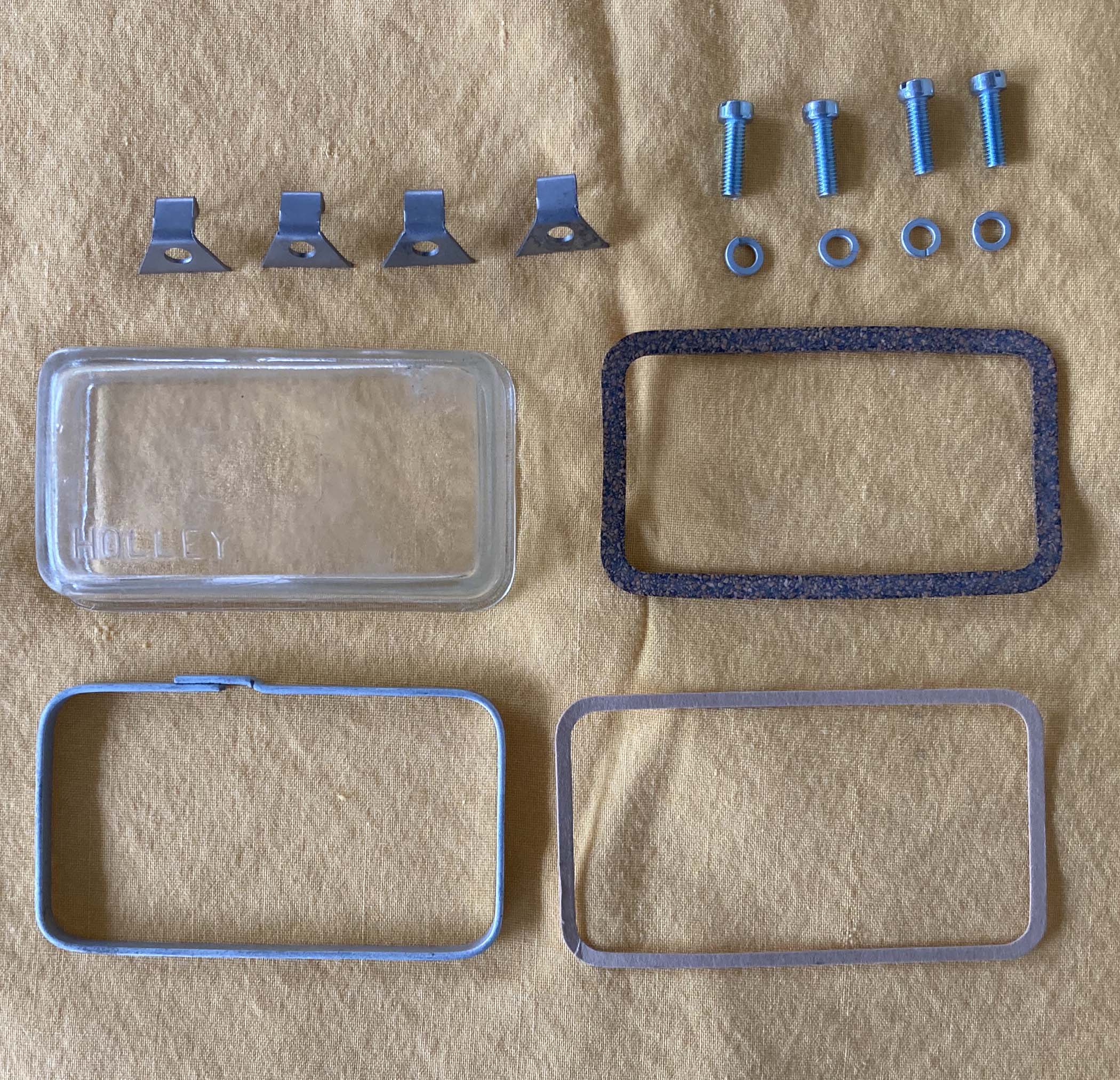 Holley single barrel glass bowl complete kit The H.A.M.B.